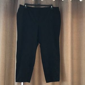 Black slacks with nice pattern